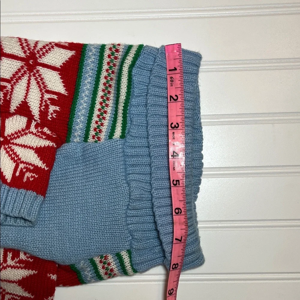 Merry Makings Fair Isle Dog holiday festive sweater size M